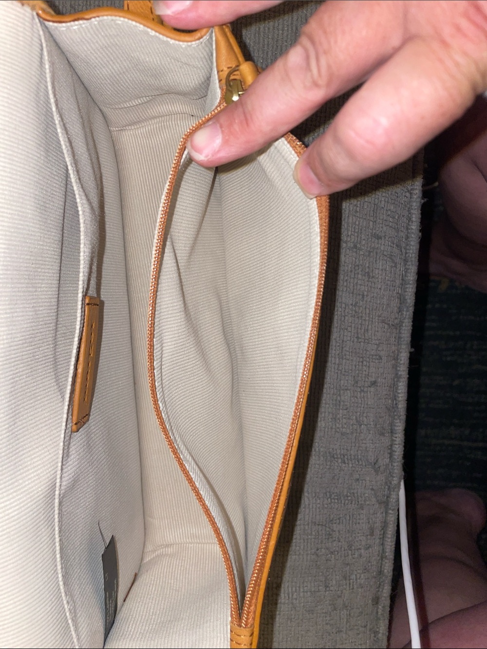 Margot Caramel Tan Cognac Leather Crossbody or Shoulder Bag NWT - Picture 10 of 15